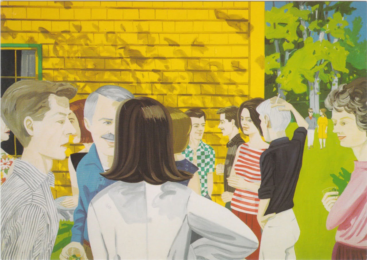 08. Alex Katz Lawn Party 1965 Oil on canvas 108 x 144 IN. Alex Katz. Collection of Michael Judy Ovitz