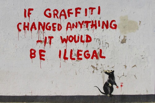 Banksy: si el grafiti cambiase algo sería ilegal