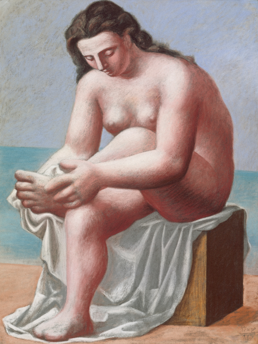 Pablo Picasso 1921 Nu assis sessuyant le pied Seated Nude Drying her Foot pastel 66 x 50.8 cm Berggruen Museum