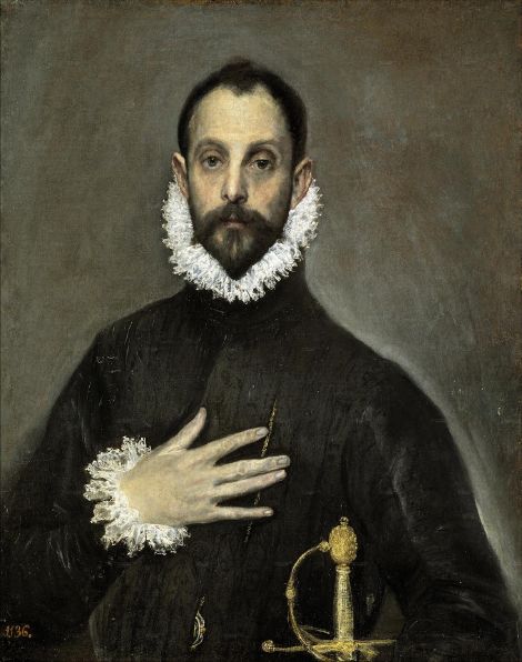 El Greco El Caballero de la mano en el pecho