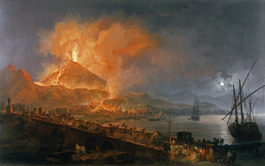 Erupcion del Vesuvio