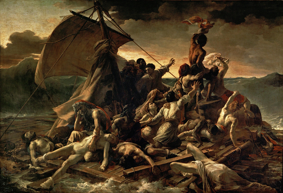JEAN LOUIS THÉODORE GÉRICAULT La Balsa de la Medusa Museo del Louvre 1818 19