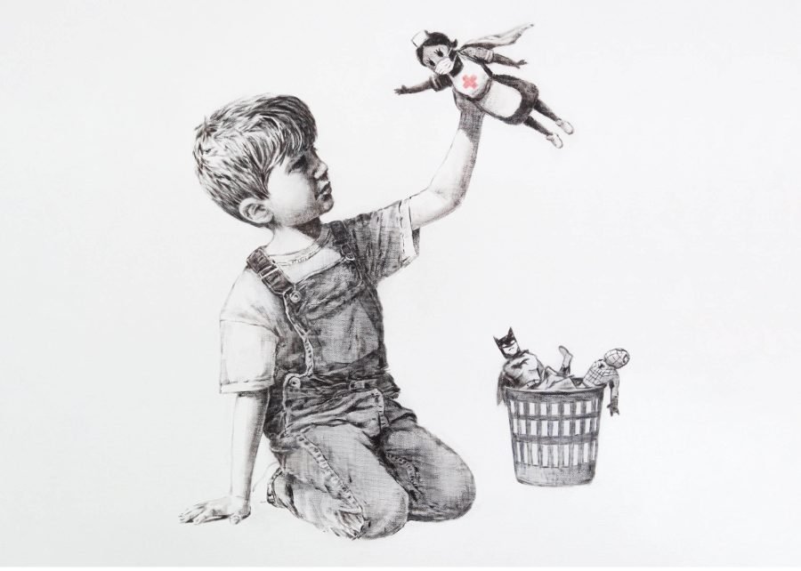 Game Changer de Banksy, homenaje a la sanidad