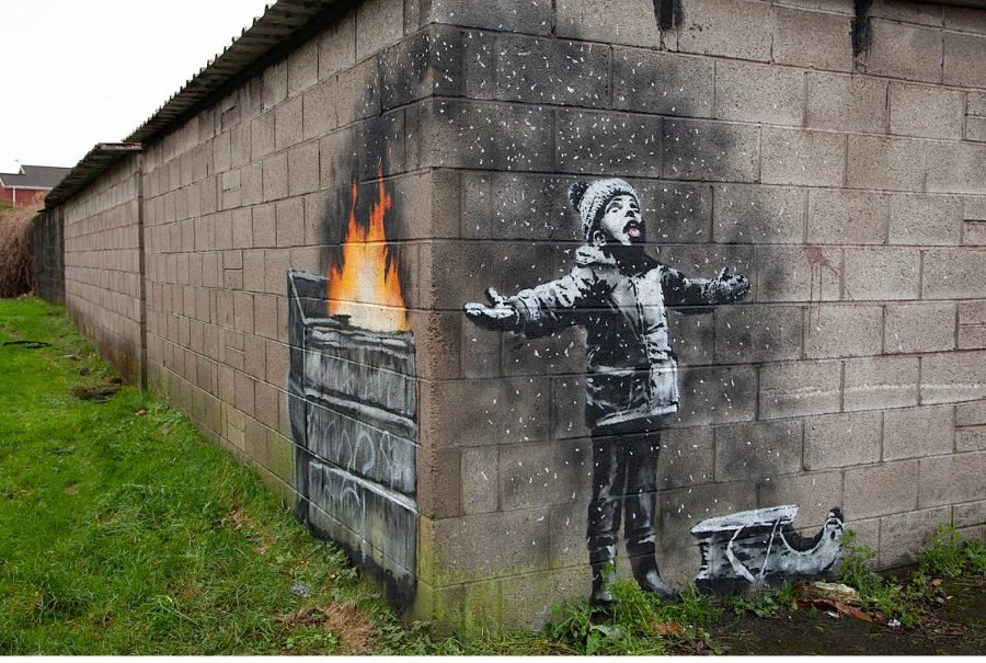 Season's Greetings de Banksy en Port Talbot