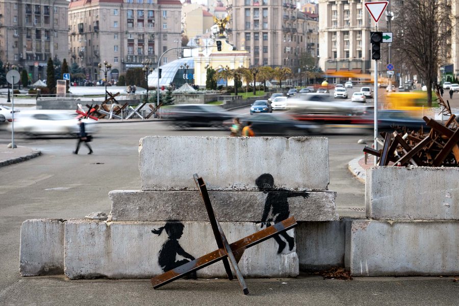 Mural de Banksy en Ucrania
