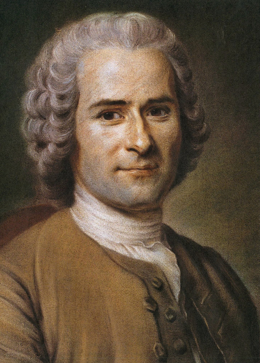 Jean Jacques Rousseau de Maurice Quentin de la Tour en 1753