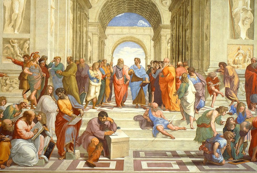 La escuela de Atenas ilustrando el artículo Filosofía por Diego Sanchez Meca