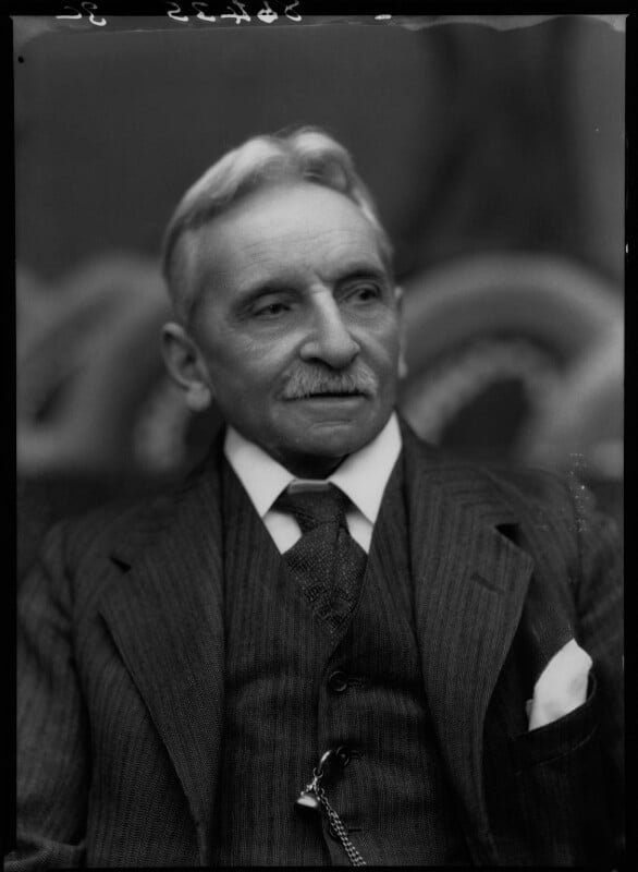 Retrato del arqueologo Arthur Evans en 1939