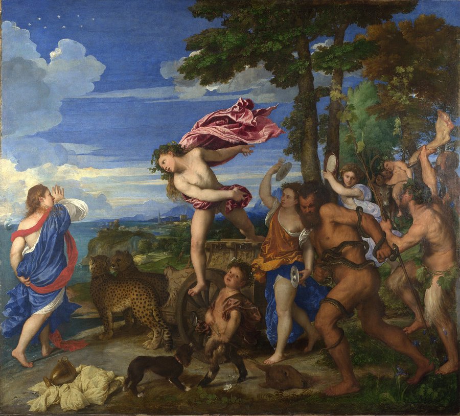 Tiziano, Baco y Ariadna, 1520-1523