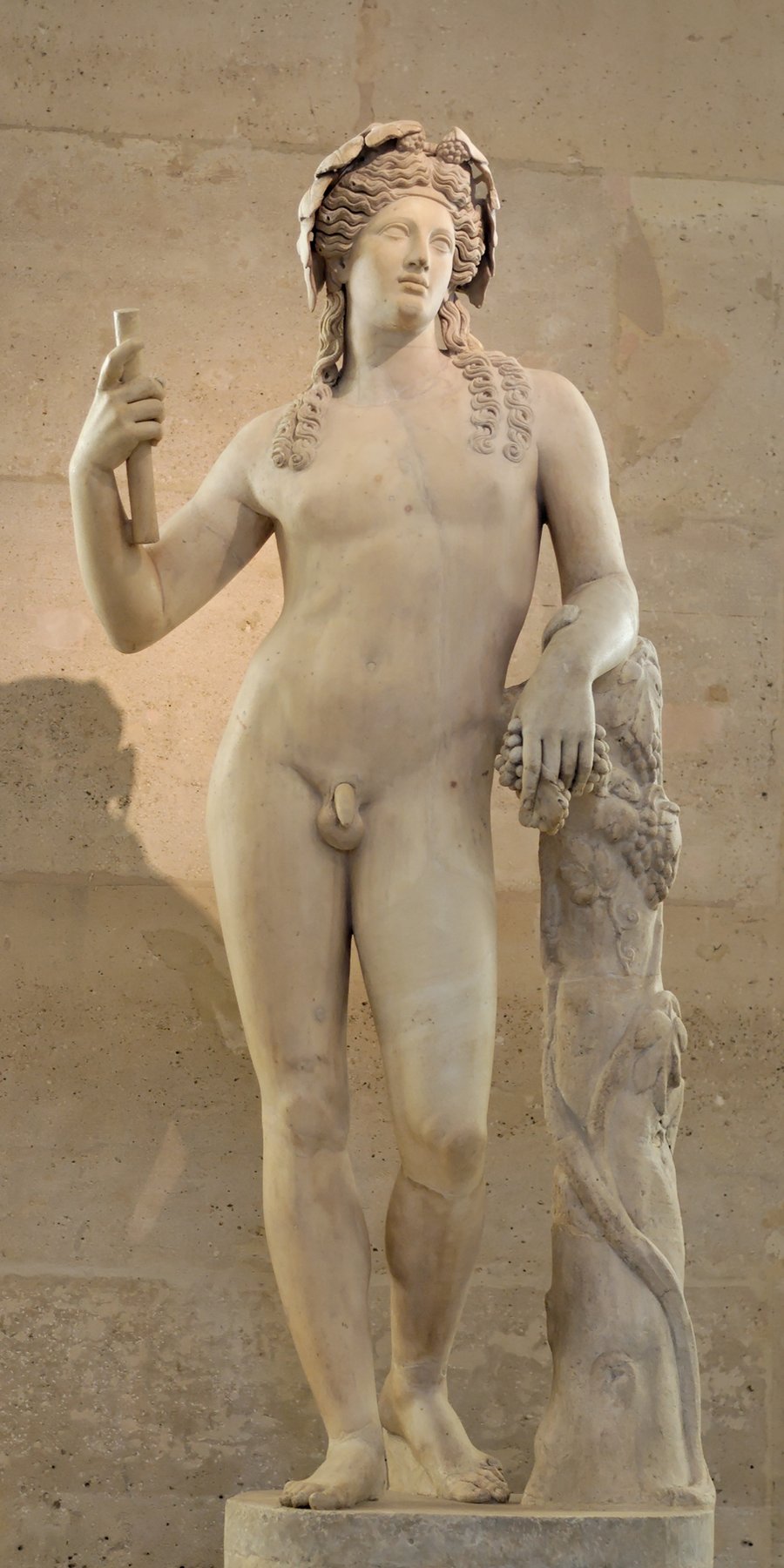 Escultura romana de Dioniso, Museo del Louvre