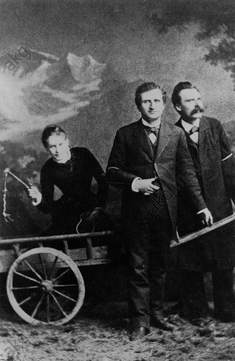 Lou Salome, Paul Ree y Friedrich Nietzsche en Lucerna, 1882