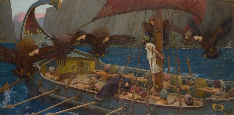 Ulises y las sirenas, de John William Waterhouse, 1891