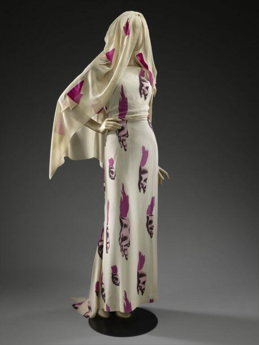 Schiaparelli y Dalí, El vestido de las lágrimas, 1938