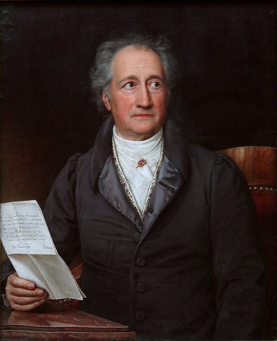 Joseph Karl Stieler, retrato de Goethe, 1828