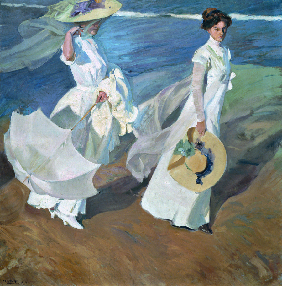 Joaquin Sorolla, Paseo a orillas del mar, 1909