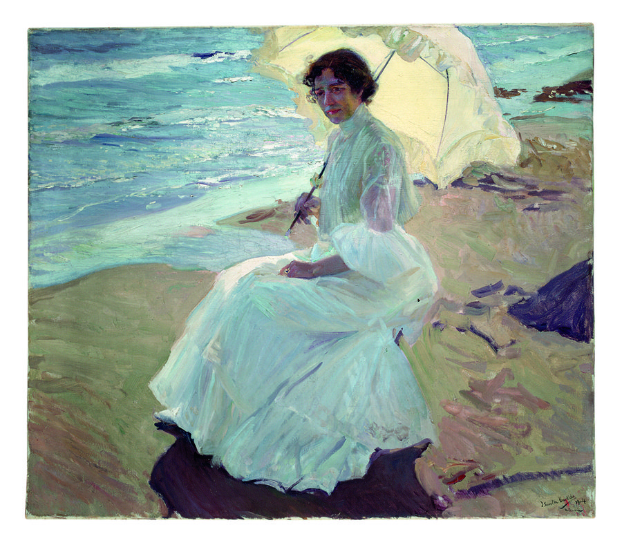 Joaquin Sorolla, Clotilde en la playa, 1904