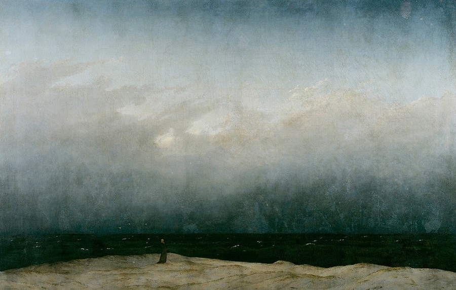 Friedrich Monje frente al mar