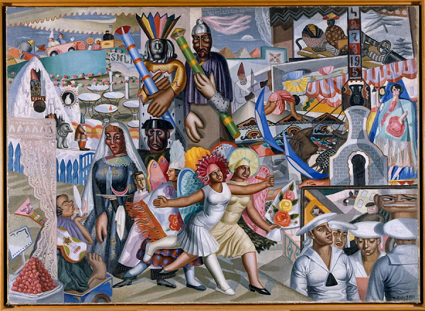 La verbena de Maruja Mallo 1927 VEGAP Museo Nacional Centro de Arte Reina Sofía