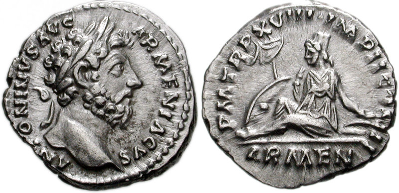 Marcus Aurelius. AR Denarius 793591