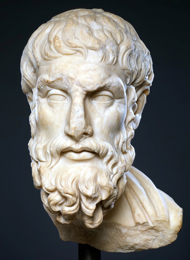 Bust of Epicurus from the Metropolitan Museum of Art
