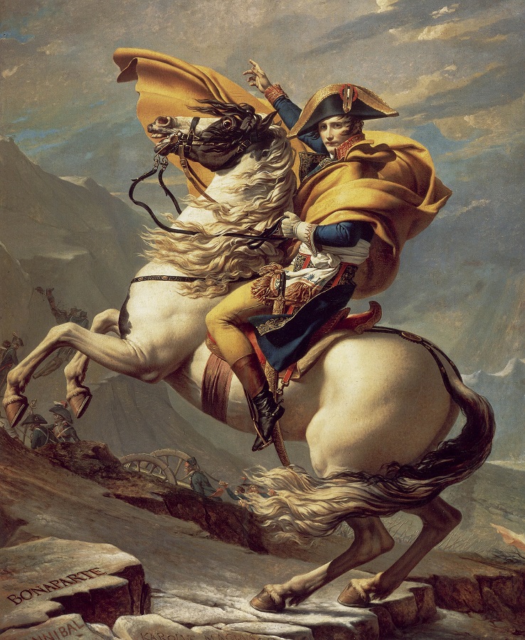Jacques Louis David Bonaparte cruzando el Gran San Bernardo