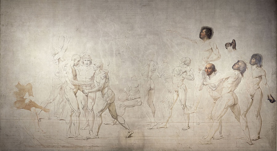 Jacques Louis David Juramento del juego de pelota 1791 1792 Museo del Louvre París