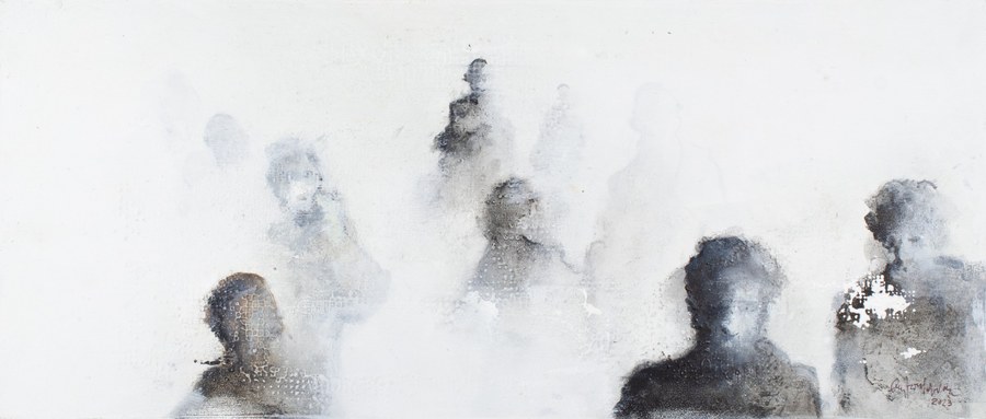 Una de las piezas de la serie Niebla Rota, de Anka Moldovan, fechada en 2023