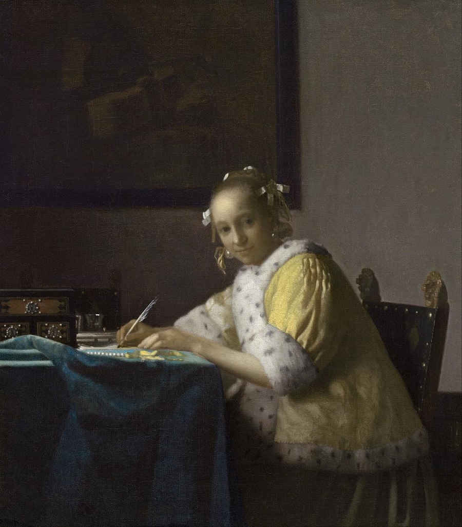 Dama escribiendo una carta - Vermeer