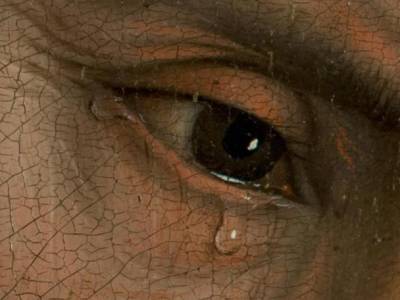 Lágrimas en el descendimiento de Van Der Weyden