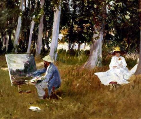 monet junto al bosque