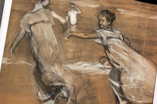  Sorolla: Niñas corriendo III. Estudio para Corriendo por la playa, 1908.