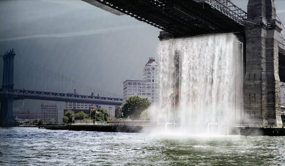 Olafur Eliasson NY waterfalls day