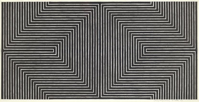 frank stella black study i1