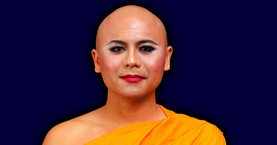 thailand michael shaowanasai portrait of man in habits 1 2000 60x40in c print